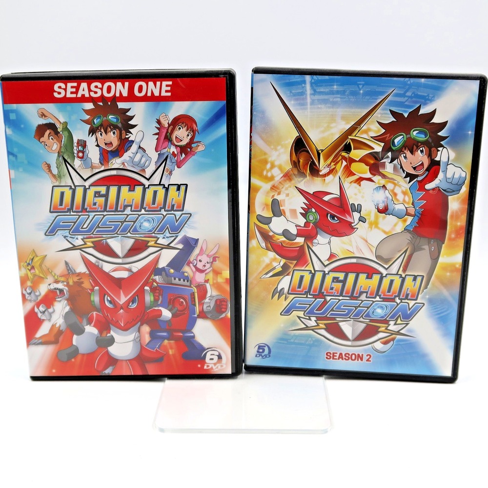 Digimon Fusion Seasons 1 & 2 DVD Set Anime Nicolas Roye Colleen O'Shaughnessey